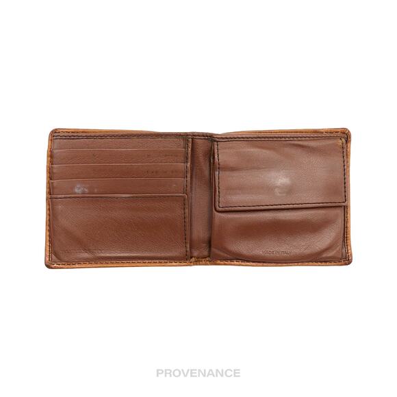 🔴 Burberry Nova Check Canvas Bifold Wallet - Brown Leather - Picture 5 of 8